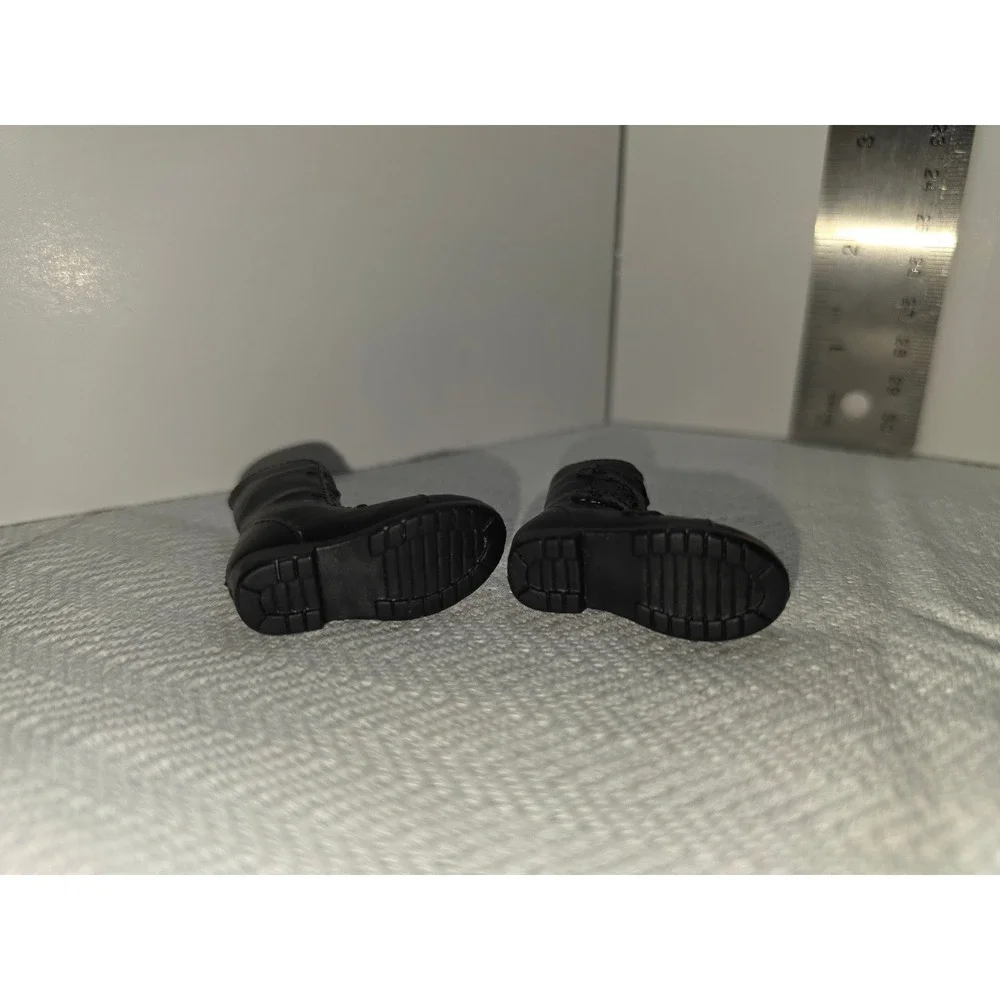 vintage black boots for a 12-inch‎ action figure, G.I. Joe Man replacement shoes